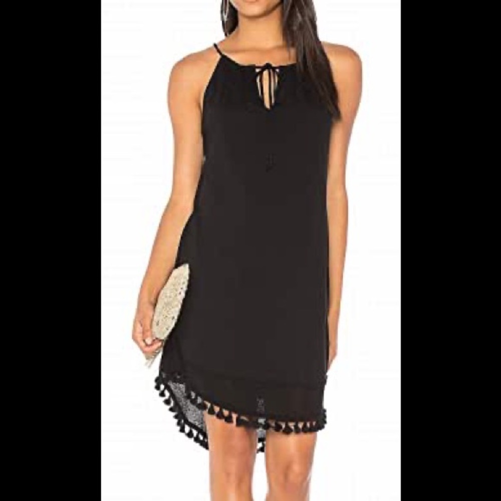 New Michael Stars Mixed Media Halter Dress Size S